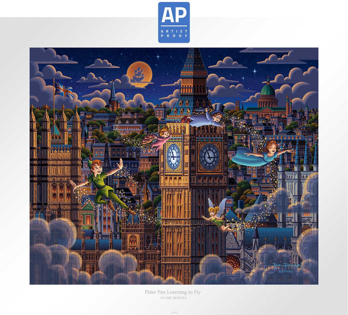 Peter Pan Learning to Fly - Limited Edition Paper (AP - Artist Proof) - Art Of Entertainment
