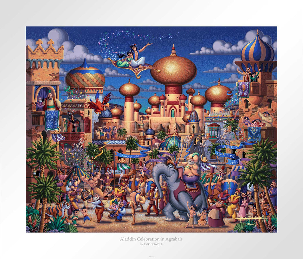 Aladdin - Celebration in Agrabah - Limited Edition Paper - AP - (Unframed)