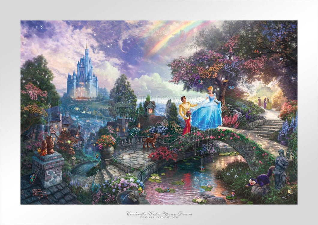 Cinderella Wishes Upon a Dream - Limited Edition Paper - SN - (Unframed)