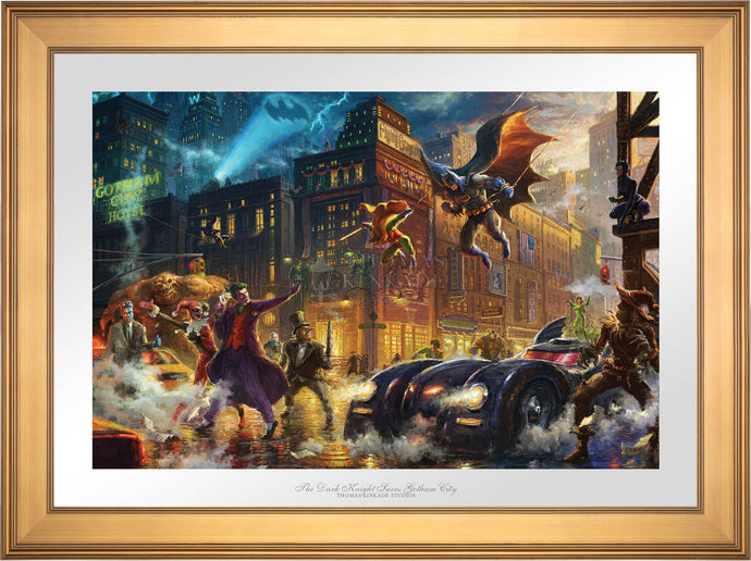 The Dark Knight Saves Gotham City - Limited Edition Paper (SN - Standard Numbered) - ArtOfEntertainment.com