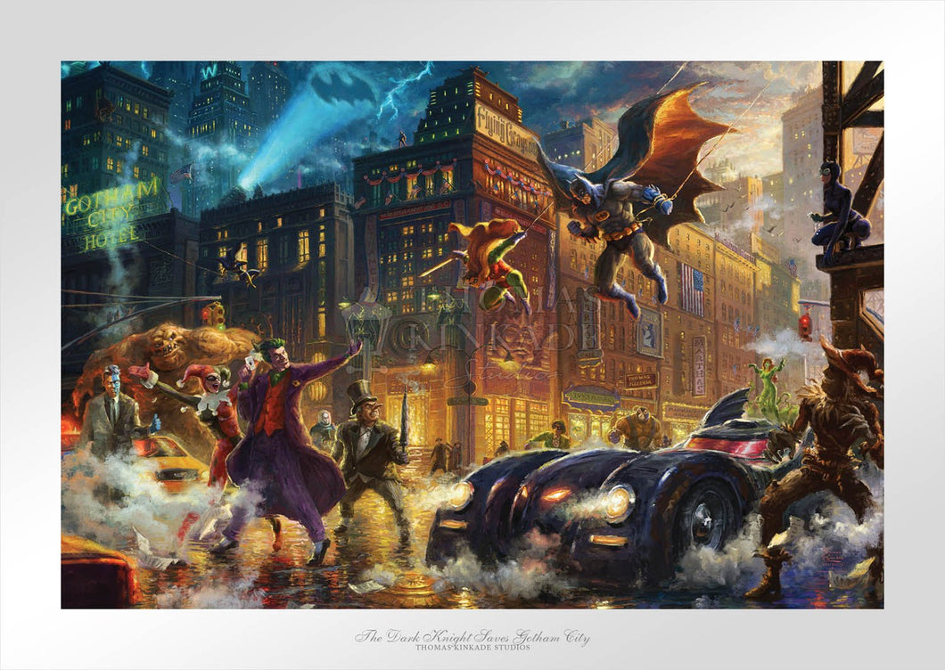 Dark Knight Saves Gotham City, The - Limited Edition Paper - SN - (Unframed)