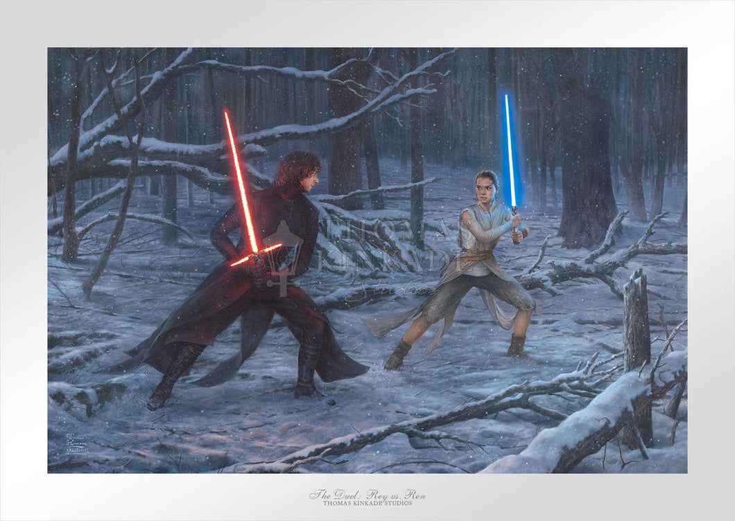 The Duel: Rey vs. Ren - Limited Edition Paper - SN - (Unframed)