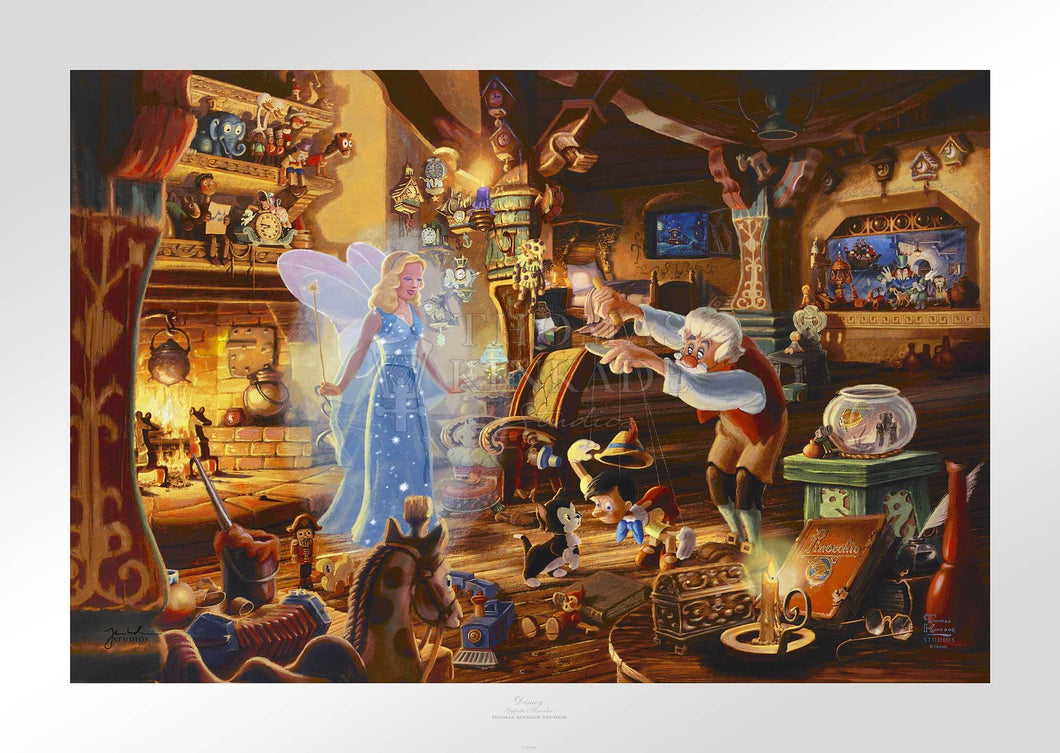 Disney - Geppetto's Pinocchio - Limited Edition Paper - SN - (Unframed)