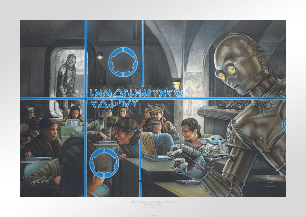 <em>The Mandalorian</em>™ - Getting Schooled - Limited Edition Paper (SN - Standard Numbered) Limited Edition Paper - Art Of Entertainment