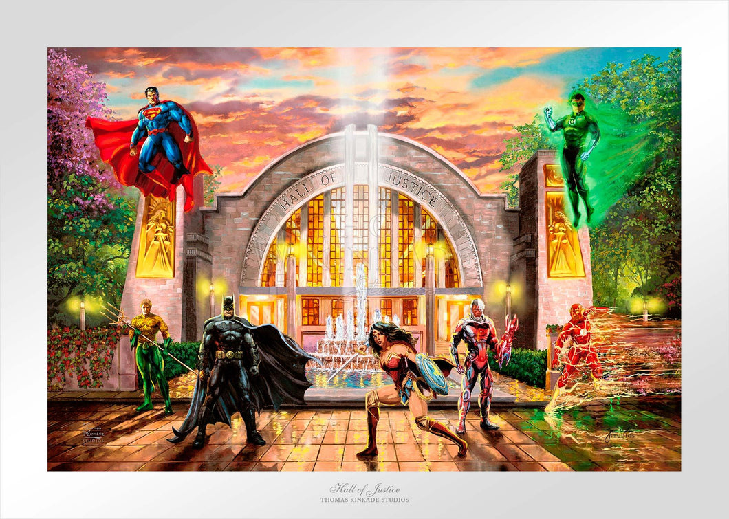 Hall of Justice - Limited Edition Paper (SN - Standard Numbered) - Art Of Entertainment