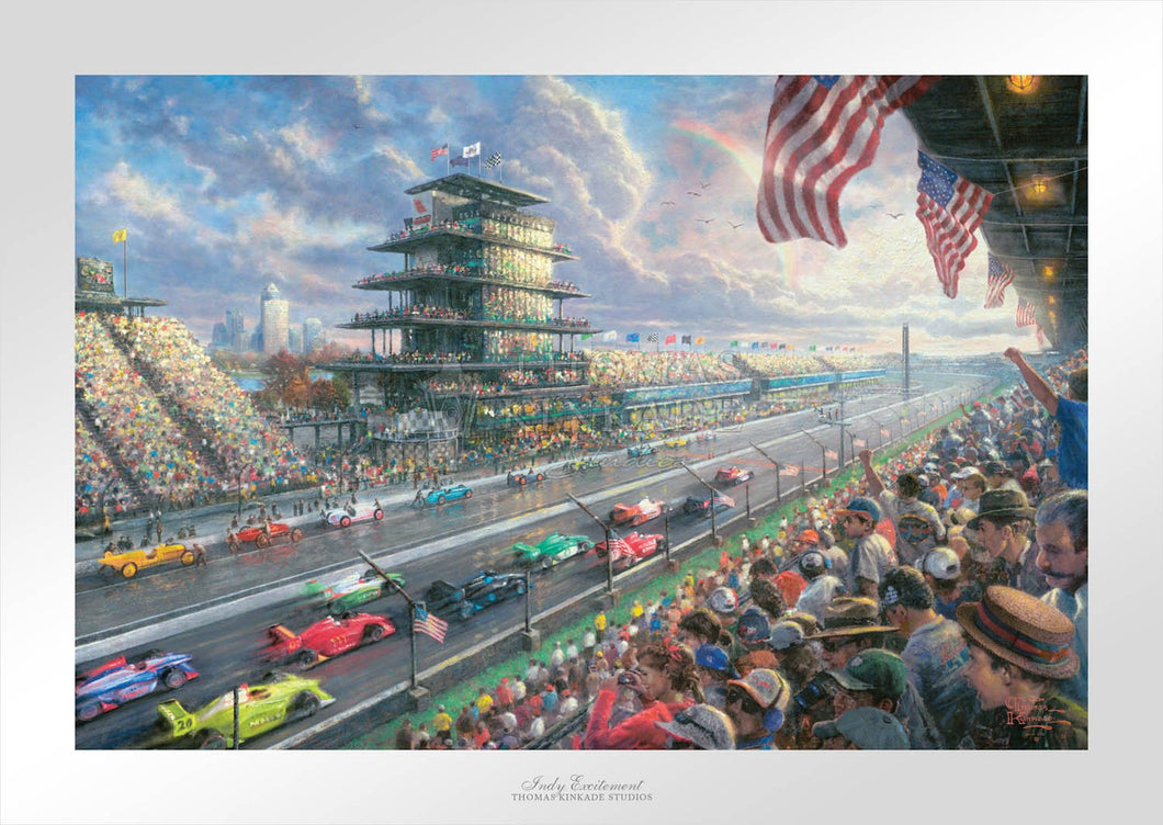 Indy Excitement - Limited Edition Paper - SN - (Unframed)