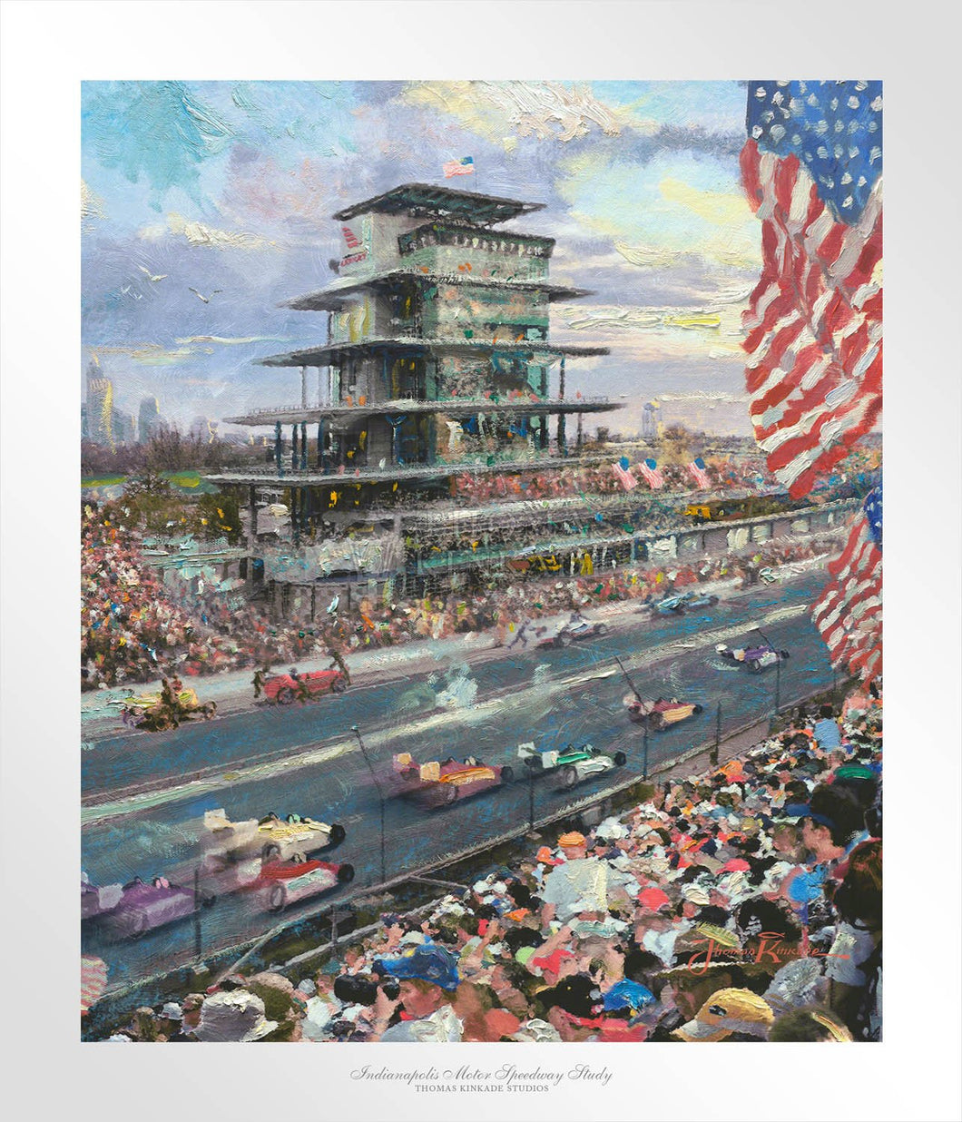 Indianapolis Motor Speedway Study - Limited Edition Paper - SN - (Unframed)