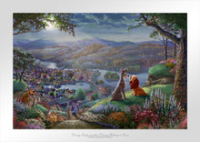 Load image into Gallery viewer, Disney Lady and the Tramp Falling in Love - Limited Edition Paper (SN - Standard Numbered) - ArtOfEntertainment.com
