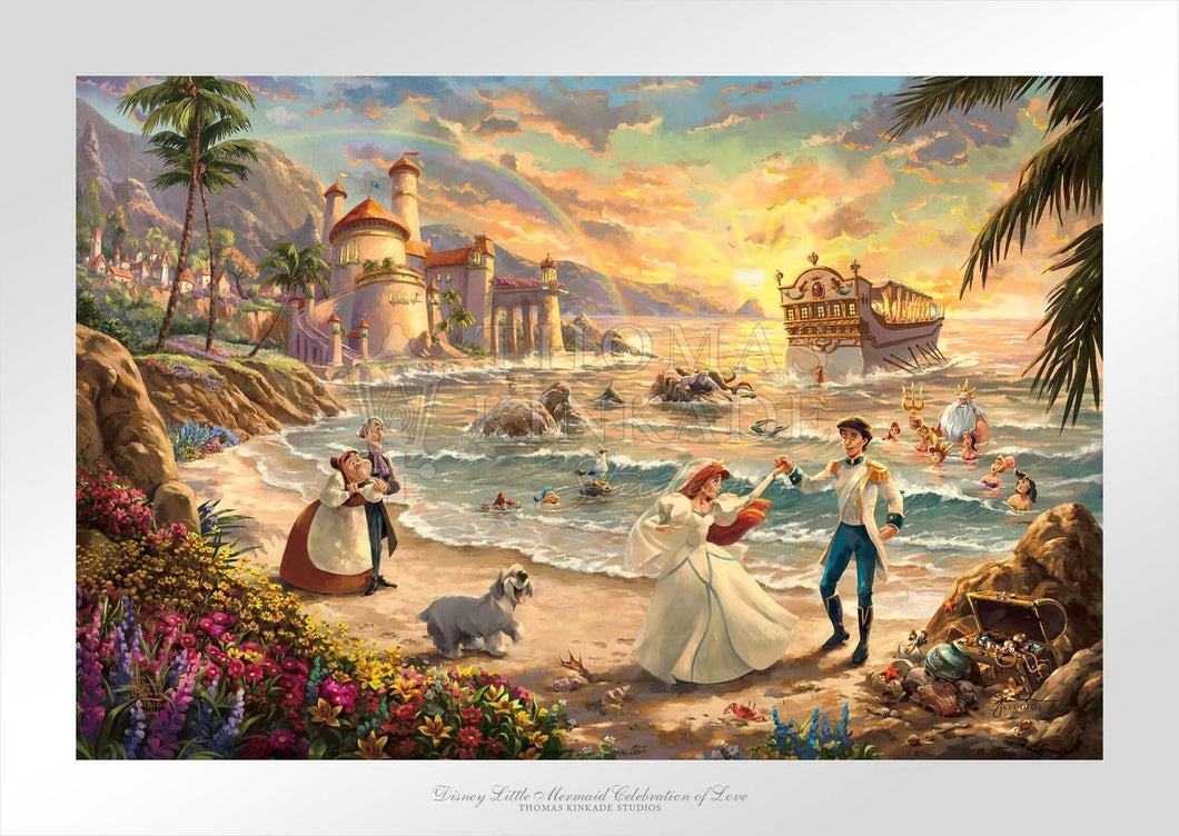 Little Mermaid Celebration of Love, Disney - Limited Edition Paper - SN - (Unframed)