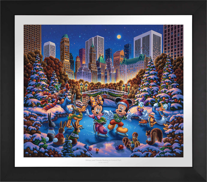 Mickey and Friends Skating in Central Park - Limited Edition Paper (SN - Standard Numbered) - ArtOfEntertainment.com