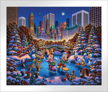 Load image into Gallery viewer, Mickey and Friends Skating in Central Park - Limited Edition Paper - SN - (Unframed)
