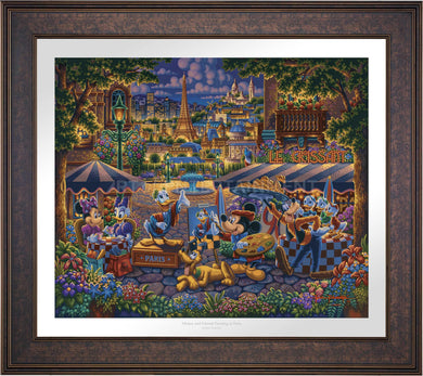 Mickey and Friends in Paris - Limited Edition Paper (SN - Standard Numbered) - ArtOfEntertainment.com
