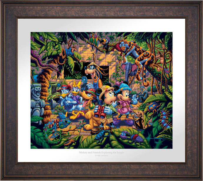 Mickey and Friends Exploring the Jungle - Limited Edition Paper (SN - Standard Numbered) - ArtOfEntertainment.com