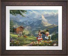 Load image into Gallery viewer, Mickey and Minnie in Alps - Limited Edition Paper (SN - Standard Numbered) - ArtOfEntertainment.com
