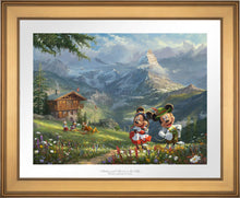 Load image into Gallery viewer, Mickey and Minnie in Alps - Limited Edition Paper (SN - Standard Numbered) - ArtOfEntertainment.com
