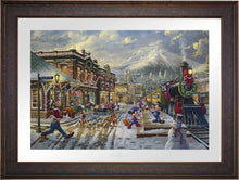 Load image into Gallery viewer, Disney Mickey and Minnie Candy Cane Express - Limited Edition Paper (SN - Standard Numbered)
