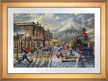 Load image into Gallery viewer, Disney Mickey and Minnie Candy Cane Express - Limited Edition Paper (SN - Standard Numbered)
