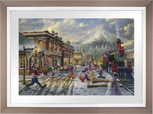 Load image into Gallery viewer, Disney Mickey and Minnie Candy Cane Express - Limited Edition Paper (SN - Standard Numbered)
