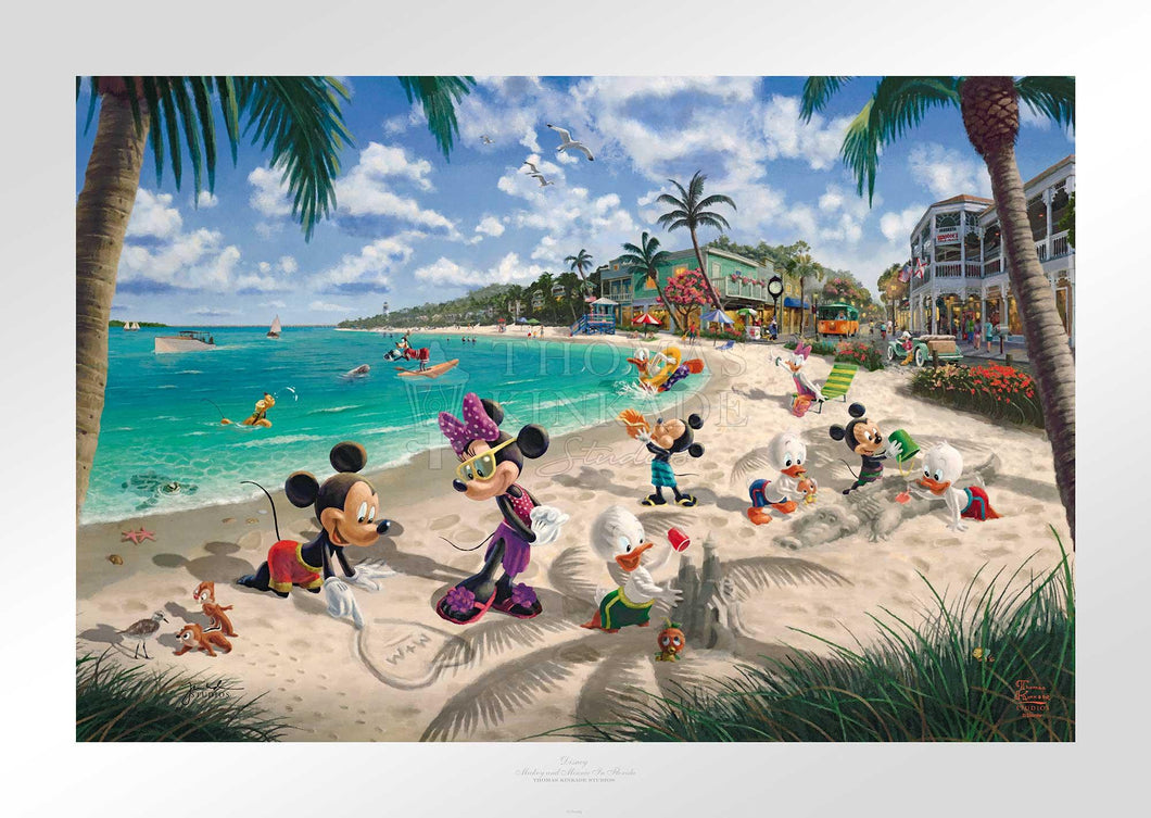 Disney - Mickey and Minnie in Florida - Limited Edition Paper - SN - (Unframed)