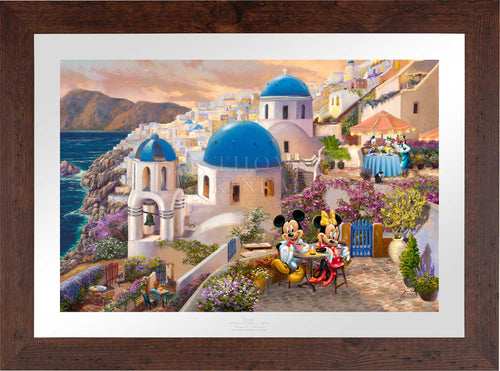 Disney Mickey and Minnie in Greece - Limited Edition Paper (SN - Standard Numbered) - Art Of Entertainment