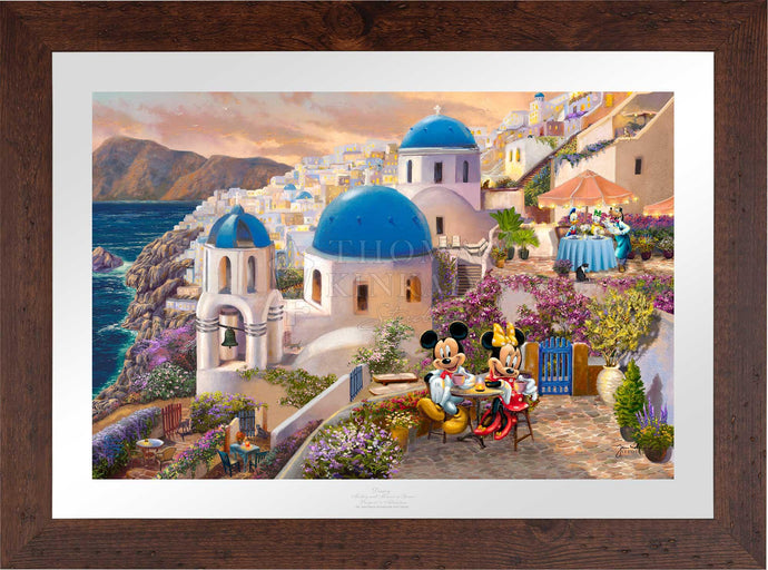Disney Mickey and Minnie in Greece - Limited Edition Paper (SN - Standard Numbered) - Art Of Entertainment