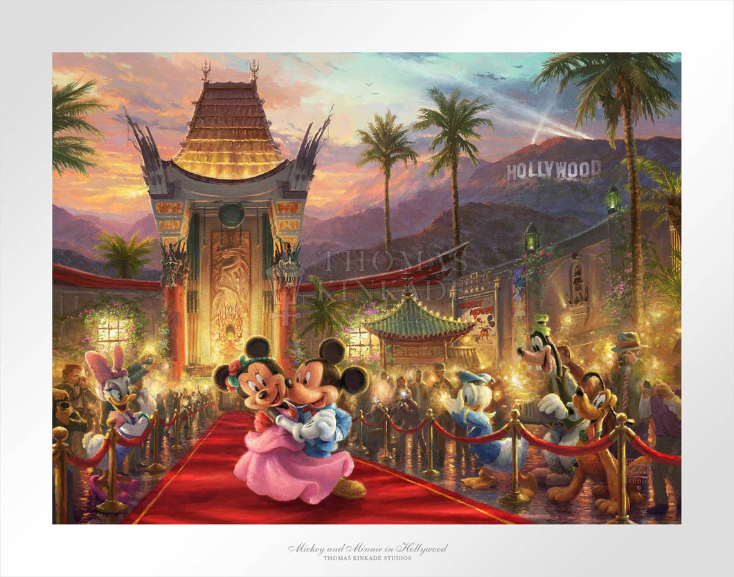 Mickey and Minnie in Hollywood - Limited Edition Paper - SN - (Unframed)