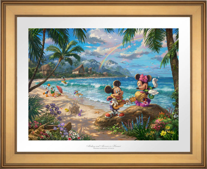 Mickey and Minnie in Hawaii - Limited Edition Paper (SN - Standard Numbered) - ArtOfEntertainment.com