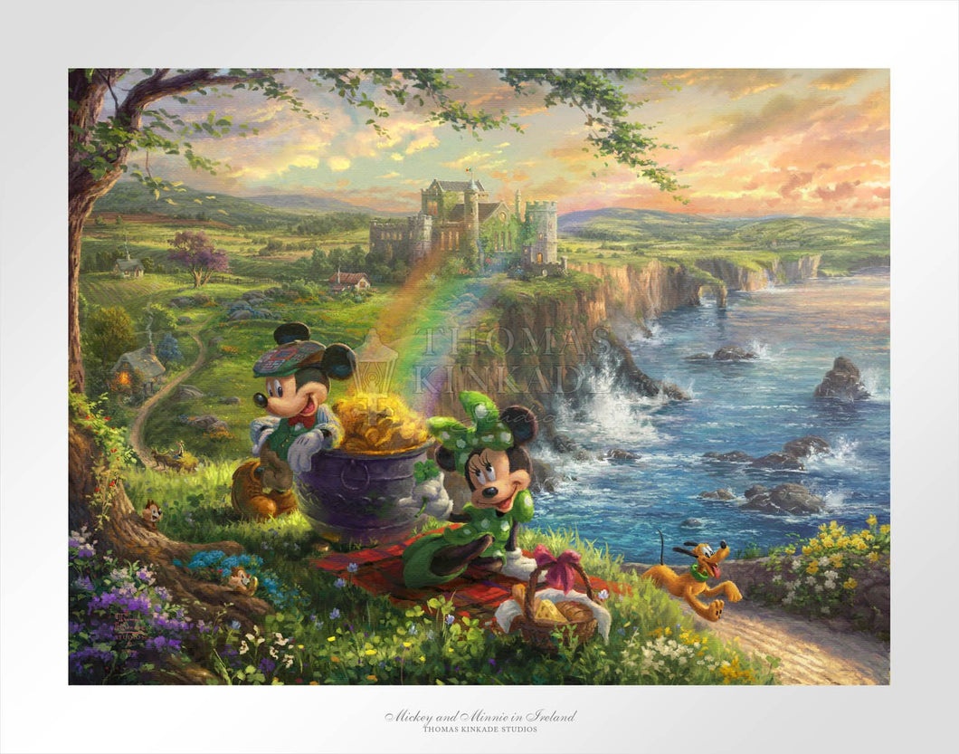 Mickey and Minnie in Ireland - Limited Edition Paper - SN - (Unframed)