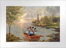 Load image into Gallery viewer, Mickey and Minnie Lighthouse Cove - Limited Edition Paper - SN - (Unframed)
