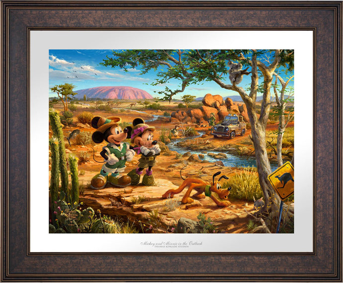 Mickey and Minnie in the Outback - Limited Edition Paper (SN - Standard Numbered) - ArtOfEntertainment.com