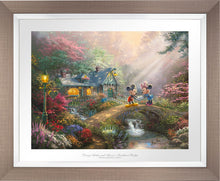 Load image into Gallery viewer, Mickey and Minnie - Sweetheart Bridge - Limited Edition Paper (SN - Standard Numbered) - ArtOfEntertainment.com
