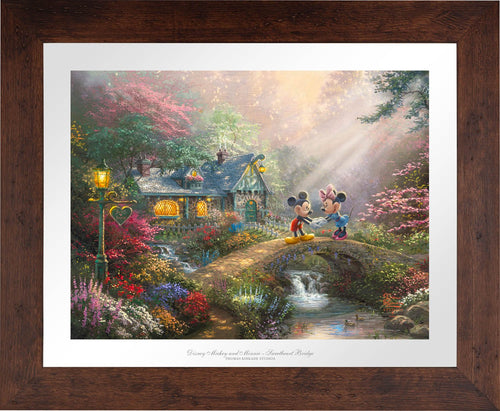 Mickey and Minnie - Sweetheart Bridge - Limited Edition Paper (SN - Standard Numbered) - ArtOfEntertainment.com