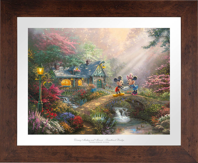 Mickey and Minnie - Sweetheart Bridge - Limited Edition Paper (SN - Standard Numbered) - ArtOfEntertainment.com