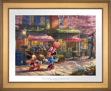 Load image into Gallery viewer, Mickey and Minnie - Sweetheart Cafe - Limited Edition Paper (SN - Standard Numbered) - ArtOfEntertainment.com
