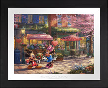 Load image into Gallery viewer, Mickey and Minnie - Sweetheart Cafe - Limited Edition Paper (SN - Standard Numbered) - ArtOfEntertainment.com
