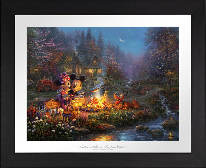Mickey and Minnie Sweetheart Campfire - Limited Edition Paper (SN - Standard Numbered) - ArtOfEntertainment.com