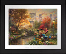 Load image into Gallery viewer, Mickey and Minnie - Sweetheart Central Park - Limited Edition Paper (SN - Standard Numbered) - ArtOfEntertainment.com
