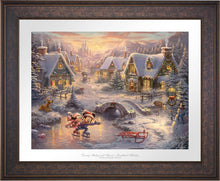 Load image into Gallery viewer, Mickey and Minnie - Sweetheart Holiday - Limited Edition Paper (SN - Standard Numbered) - ArtOfEntertainment.com
