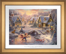 Load image into Gallery viewer, Mickey and Minnie - Sweetheart Holiday - Limited Edition Paper (SN - Standard Numbered) - ArtOfEntertainment.com

