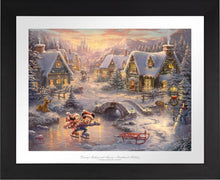 Load image into Gallery viewer, Mickey and Minnie - Sweetheart Holiday - Limited Edition Paper (SN - Standard Numbered) - ArtOfEntertainment.com
