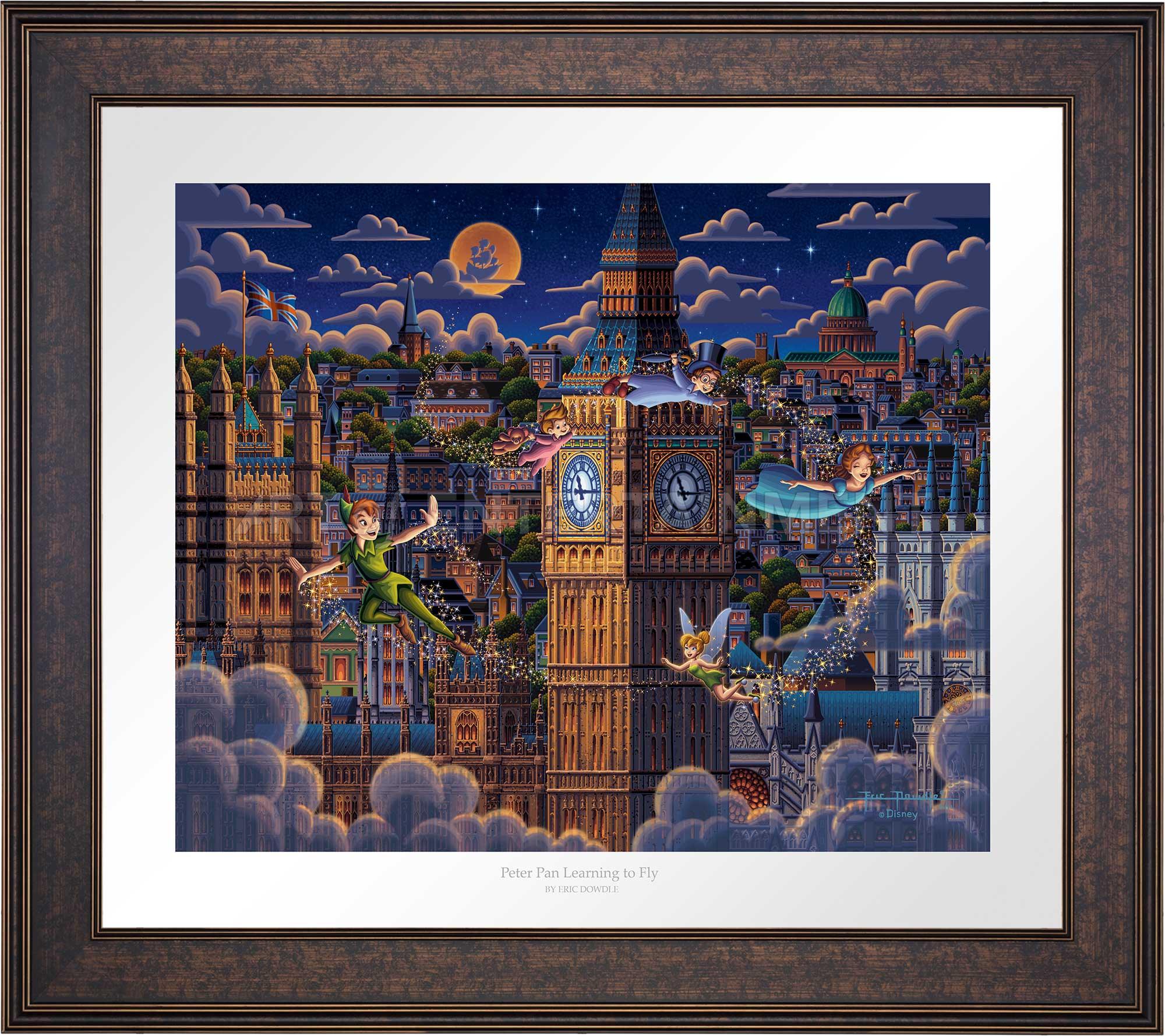 Peter Pan Learning to Fly - Limited Edition Paper (SN - Standard Numbered) - Art Of Entertainment