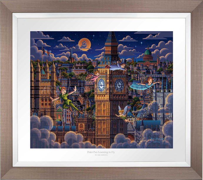 Peter Pan Learning to Fly - Limited Edition Paper (SN - Standard Numbered) - Art Of Entertainment