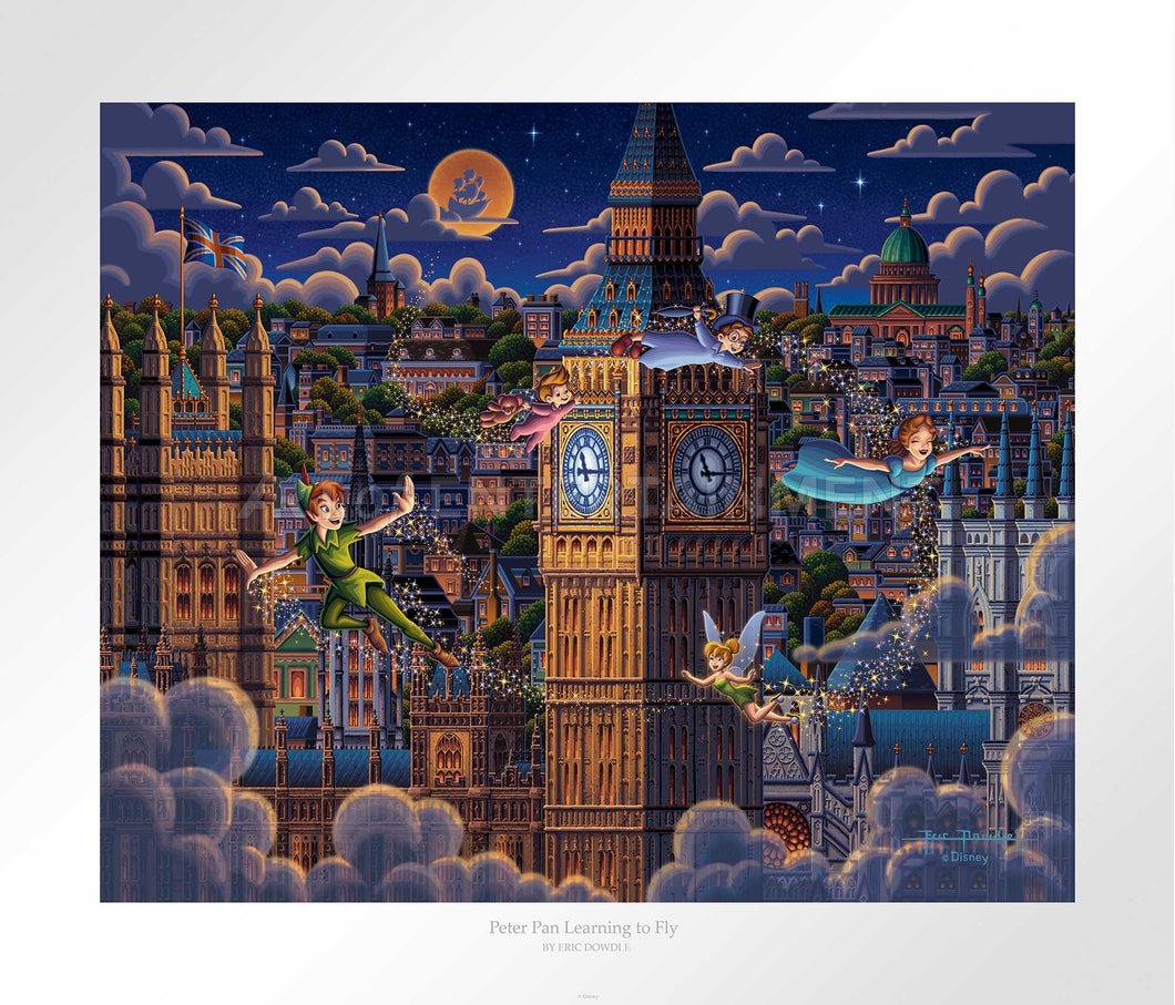 Peter Pan Learning to Fly - Limited Edition Paper - AP - (Unframed)