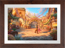 Load image into Gallery viewer, Rapunzel Dancing in the Sunlit Courtyard - Limited Edition Paper (SN - Standard Numbered) - ArtOfEntertainment.com

