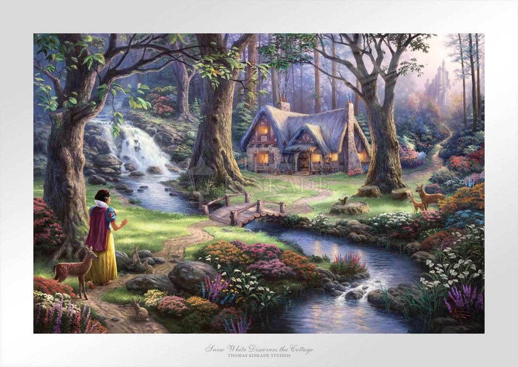 Snow White Discovers the Cottage - Limited Edition Paper - SN - (Unframed)