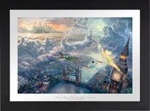 Load image into Gallery viewer, Tinker Bell and Peter Pan Fly to Never Land - Limited Edition Paper (SN - Standard Numbered) - ArtOfEntertainment.com
