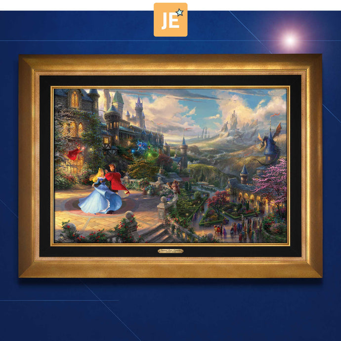 Sleeping Beauty Dancing in the Enchanted Light - Limited Edition Canvas (JE - Jewel Edition) - ArtOfEntertainment.com