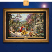 Load image into Gallery viewer, Snow White Dancing in the Sunlight - Limited Edition Canvas (JE - Jewel Edition) - ArtOfEntertainment.com
