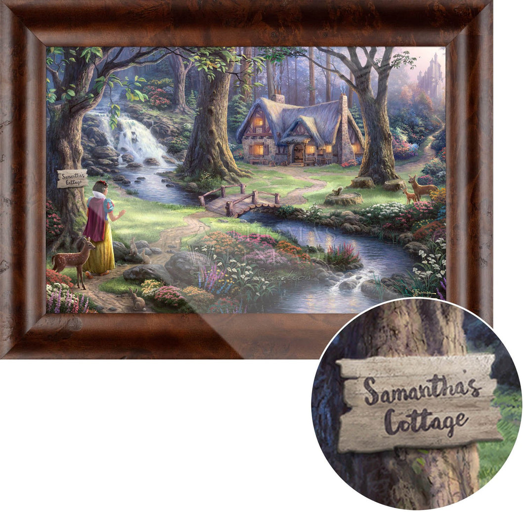 Snow White Discovers the Cottage - Personalized Canvas - ArtOfEntertainment.com