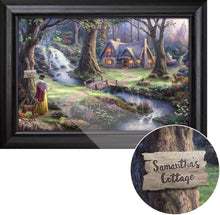 Load image into Gallery viewer, Snow White Discovers the Cottage - Personalized Canvas - ArtOfEntertainment.com
